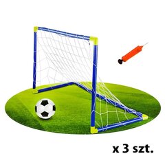 WOOPIE Futbola vārti ar bumbu un sūkni Football Sport 3 PCS. cena un informācija | Spēles brīvā dabā | 220.lv