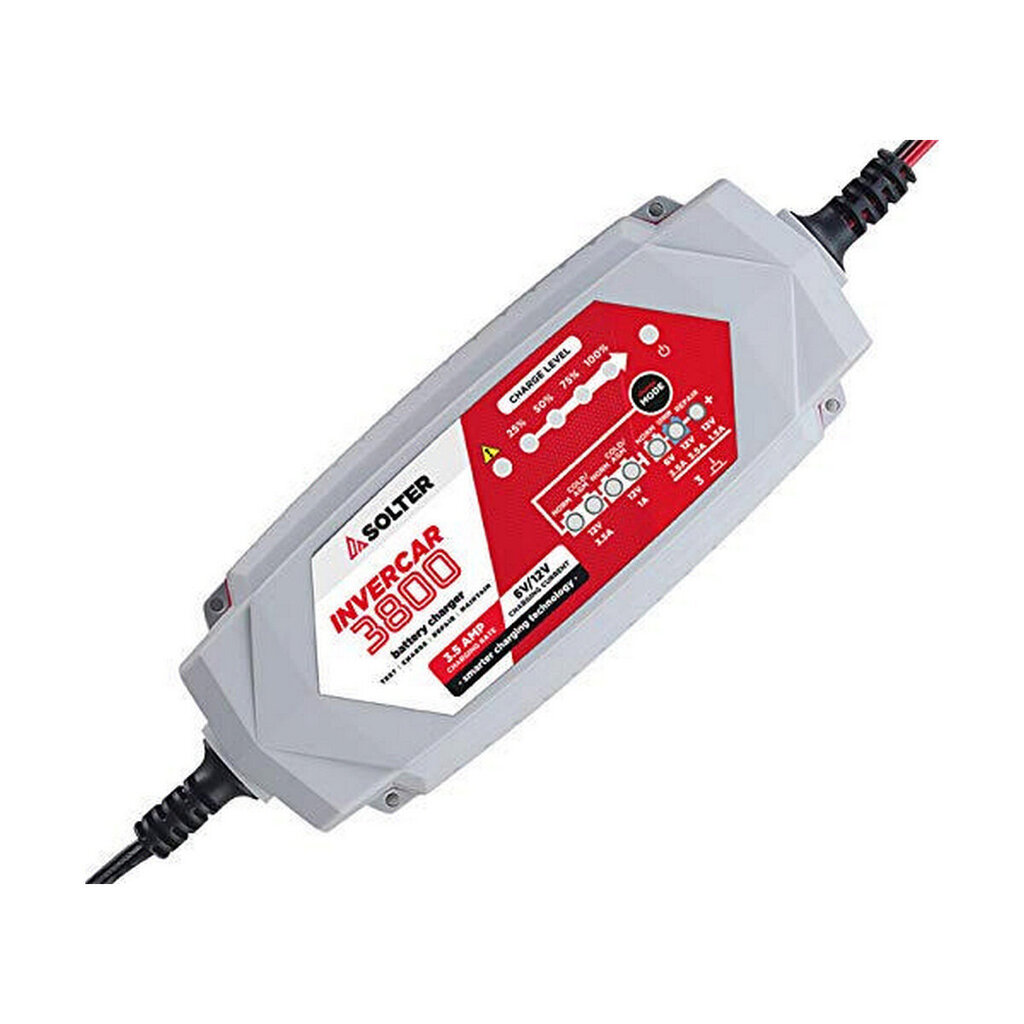 Bateriju lādētājs Solter Invercar 3800 6-12 V цена и информация | Akumulatoru lādētāji | 220.lv