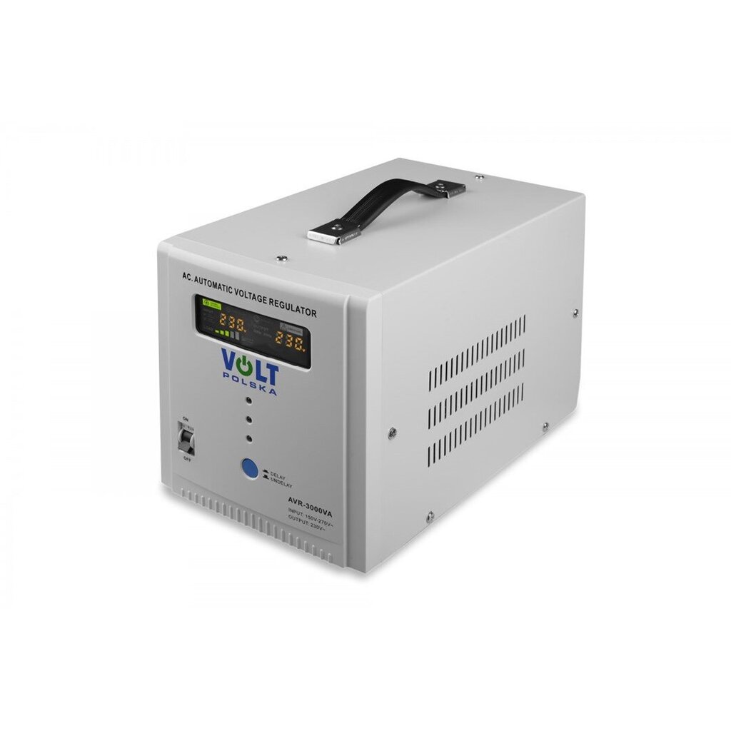 Sprieguma stabilizators AVR 3000VA 8-11% cena un informācija | Sprieguma pārveidotāji | 220.lv
