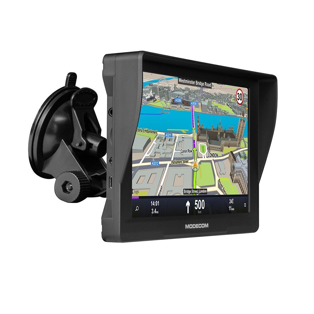 Modecom FreeWAY SX 7.3 navigators, fiksēts (7&quot;) LCD skārienekrāns, melns, pelēks + MAPFACTOR EU cena un informācija | Auto GPS | 220.lv