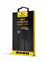 Адаптер USB C—VGA GEMBIRD A-CM-VGAM-01 цена и информация | Кабели и провода | 220.lv