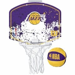 Баскетбольная корзина Wilson  Los Angeles Mini Фиолетовый цена и информация | Баскетбольные щиты | 220.lv