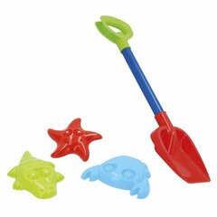 Pludmales rotaļu komplekts 4 gb (39 cm) cena un informācija | Ūdens, smilšu un pludmales rotaļlietas | 220.lv