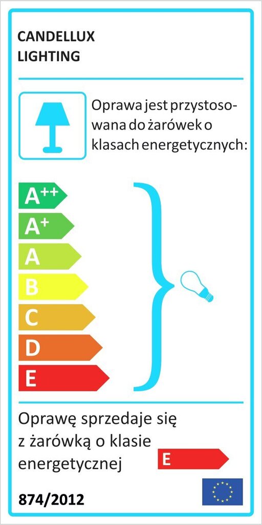 Candellux sienas lampa Emu cena un informācija | Sienas lampas | 220.lv