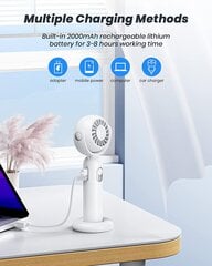 Pārnēsājams ventilators, uzlādējams, zaļš цена и информация | Вентиляторы | 220.lv