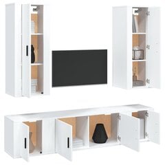 vidaXL 5-daļīgs TV skapīšu komplekts, balts, inženierijas koks cena un informācija | TV galdiņi | 220.lv