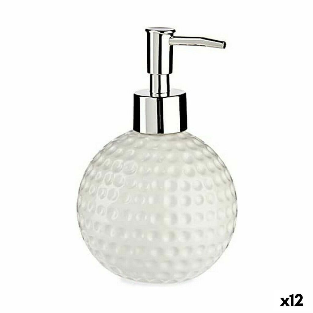 Ziepju dozators Golf Keramika Metāls Balts 12 gb. (300 ml) цена и информация | Vannas istabas aksesuāri | 220.lv