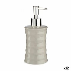 Ziepju dozators Viļņi Keramika Pelēks Metāls 12 gb. (260 ml) cena un informācija | Vannas istabas aksesuāri | 220.lv