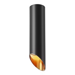 Maytoni Tehniskā griestu lampa Lipari C044CL-01-25GU10-B Melna ar zeltu cena un informācija | Griestu lampas | 220.lv