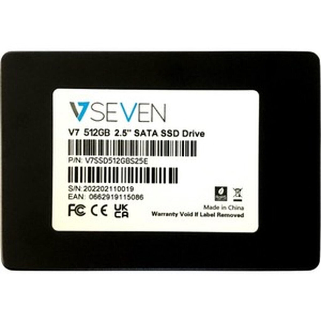 Cietais disks V7 V7SSD512GBS25E 512 GB cena un informācija | Ārējie cietie diski | 220.lv