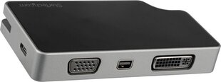 Dock Startech CDPVDHMDPDP          Чёрный цена и информация | Адаптеры и USB разветвители | 220.lv