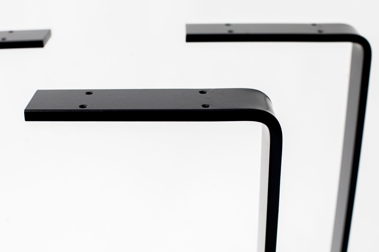 Metāla galda kājas Metal Tale, 58x70 cm, melnas цена и информация | Mēbeļu kājas | 220.lv