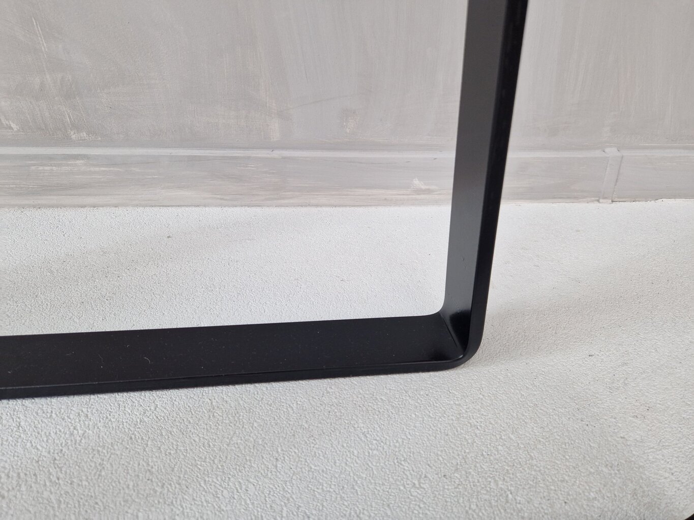 Metāla galda kājas Metal Tale, 58x70 cm, melnas cena un informācija | Mēbeļu kājas | 220.lv