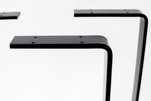 Metāla galda kājas Metal Tale, 35x40 cm, melnas cena un informācija | Mēbeļu kājas | 220.lv