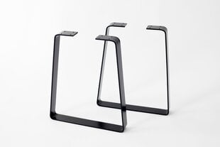 Metāla galda kājas Metal Tale, 41x35 cm, melnas cena un informācija | Mēbeļu kājas | 220.lv