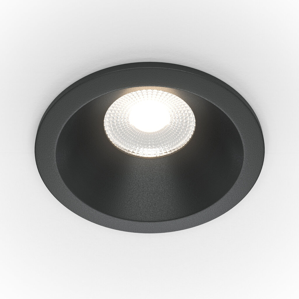 Lampa Maytoni TZoom DL034-L12W4K-B melns cena un informācija | Iebūvējamās lampas, LED paneļi | 220.lv