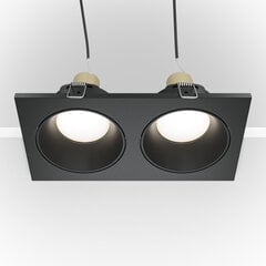 Lampa Maytoni TZoom DL033-2-02B Melns cena un informācija | Iebūvējamās lampas, LED paneļi | 220.lv