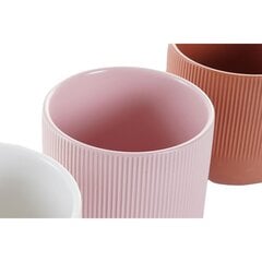 Подставка под цветочный горшок DKD Home Decor Розовый Мята Белый Жёлтый Керамика (13 x 13 x 13 cm) (4 штук) цена и информация | Вазоны | 220.lv