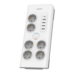 Schuko 6 virzienu daudzligzdu adapteris Philips cena un informācija | Pagarinātāji | 220.lv