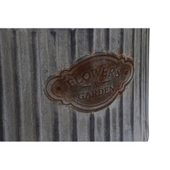 Набор горшков DKD Home Decor Серый Металл Коричневый Веревка Shabby Chic (34 x 34 x 30 cm) цена и информация | Вазоны | 220.lv