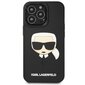 Telefona vāciņš Karl Lagerfeld KLHCP14XKH3DBK iPhone 14 Pro Max 6,7" Melns, 3D Rubber Karl`s Head cena un informācija | Telefonu vāciņi, maciņi | 220.lv