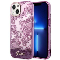 Guess GUHCP14SHGPLHF iPhone 14 6,1" fuksja|fuschia hardcase Porcelain Collection cena un informācija | Telefonu vāciņi, maciņi | 220.lv