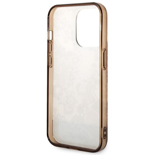 Guess GUHCP14XHGPLHC iPhone 14 Pro Max 6,7" ochre hardcase Porcelain Collection цена и информация | Telefonu vāciņi, maciņi | 220.lv