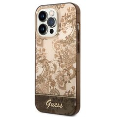 Guess GUHCP14XHGPLHC iPhone 14 Pro Max 6,7" ochre hardcase Porcelain Collection cena un informācija | Telefonu vāciņi, maciņi | 220.lv