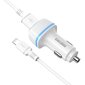 KAKU Car Charger KSC-528 Shengyu - 2xUSB - 2,8A with USB to Lightning white цена и информация | Lādētāji un adapteri | 220.lv