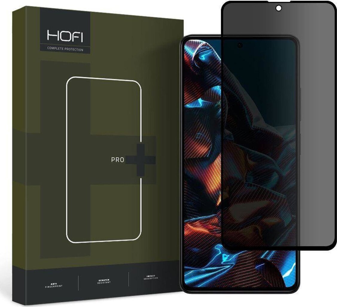 Aizsagrstikls HOFI AntiSPY- Xiaomi Redmi Note 12 PRO / Poco 5X PRO 5G cena un informācija | Ekrāna aizsargstikli | 220.lv