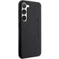 AMG AMHCS23MBLSCA S23+ S916 czarny|black hardcase Carbon Stripe&Embossed cena un informācija | Telefonu vāciņi, maciņi | 220.lv