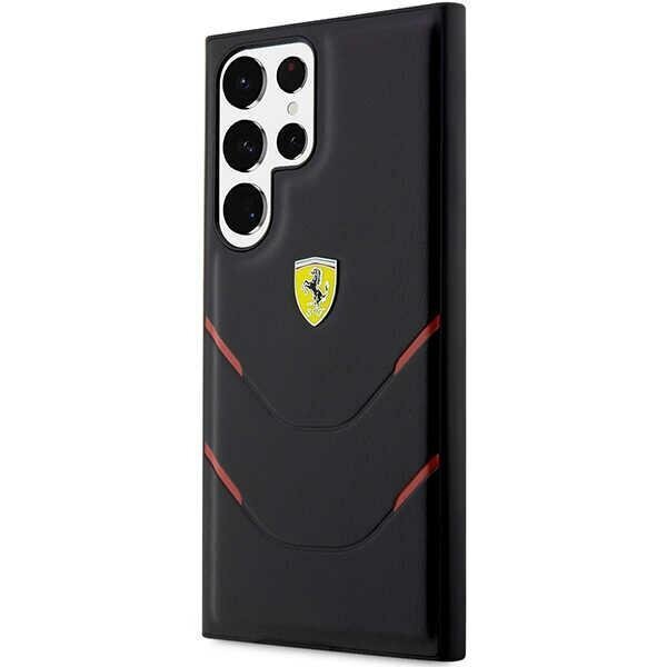 Ferrari FEHCS23LPBAK S23 Ultra S918 czarny|black hardcase Hot Stamp Lines cena un informācija | Telefonu vāciņi, maciņi | 220.lv