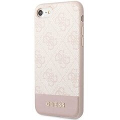 Guess GUHMP13XSPLP iPhone 13 Pro Max 6,7" różowy|pink hard case Silicone Logo Plate MagSafe цена и информация | Чехлы для телефонов | 220.lv