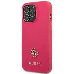 Guess GUHCP13LPS4MF iPhone 13 Pro | 13 6,1" różowy|pink hardcase Saffiano 4G Small Metal Logo цена и информация | Чехлы для телефонов | 220.lv