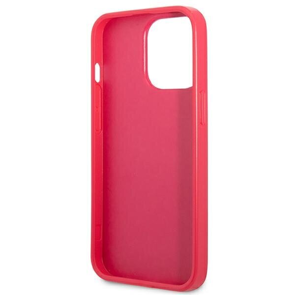 Guess GUHCP13LPS4MF iPhone 13 Pro | 13 6,1" różowy|pink hardcase Saffiano 4G Small Metal Logo cena un informācija | Telefonu vāciņi, maciņi | 220.lv