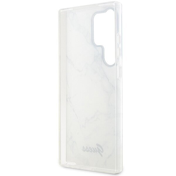 Guess GUHCS23LPCUMAH S23 Ultra S918 biały|white hardcase Marble cena un informācija | Telefonu vāciņi, maciņi | 220.lv