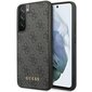 Guess GUHCS23MG4GFGR S23+ S916 szary|grey hardcase 4G Metal Gold Logo цена и информация | Telefonu vāciņi, maciņi | 220.lv