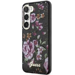 Guess GUHCS23MHCFWSK S23+ S916 czarny|black hardcase Flower Collection цена и информация | Чехлы для телефонов | 220.lv