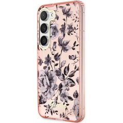 Guess GUHCS23MHCFWSP S23+ S916 różowy|pink hardcase Flower Collection цена и информация | Чехлы для телефонов | 220.lv