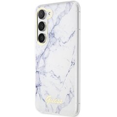 Guess GUHCS23MPCUMAH S23+ S916 biały|white hardcase Marble cena un informācija | Telefonu vāciņi, maciņi | 220.lv