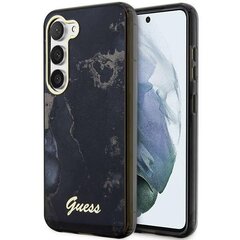 Guess GUHCS23SHTMRSK S23 S911 czarny|black hardcase Golden Marble Collection cena un informācija | Telefonu vāciņi, maciņi | 220.lv