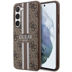 Guess GUHCS23SP4RPSW S23 S911 brązowy|brown hardcase 4G Printed Stripe cena un informācija | Telefonu vāciņi, maciņi | 220.lv