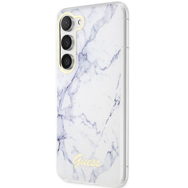 Guess GUHCS23SPCUMAH S23 S911 biały|white hardcase Marble цена и информация | Telefonu vāciņi, maciņi | 220.lv