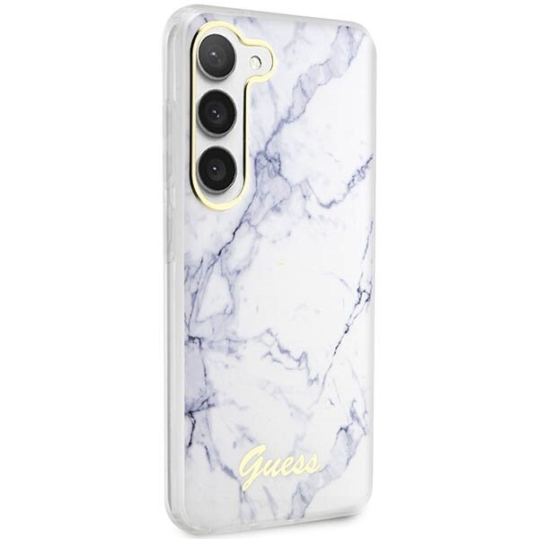 Guess GUHCS23SPCUMAH S23 S911 biały|white hardcase Marble цена и информация | Telefonu vāciņi, maciņi | 220.lv