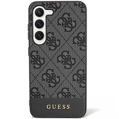 Guess GUHCS23MG4GLGR S23+ S916 czarny|black hardcase 4G Stripe Collection cena un informācija | Telefonu vāciņi, maciņi | 220.lv