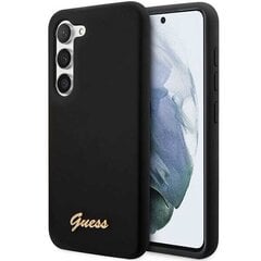 Guess GUHCS23MSLSMK S23+ S916 czarny|black hardcase Silicone Vintage Gold Logo цена и информация | Чехлы для телефонов | 220.lv