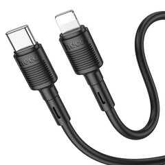 USB kabelis Hoco X83 PD20W Type-C to Lightning 1.0m melns cena un informācija | Savienotājkabeļi | 220.lv
