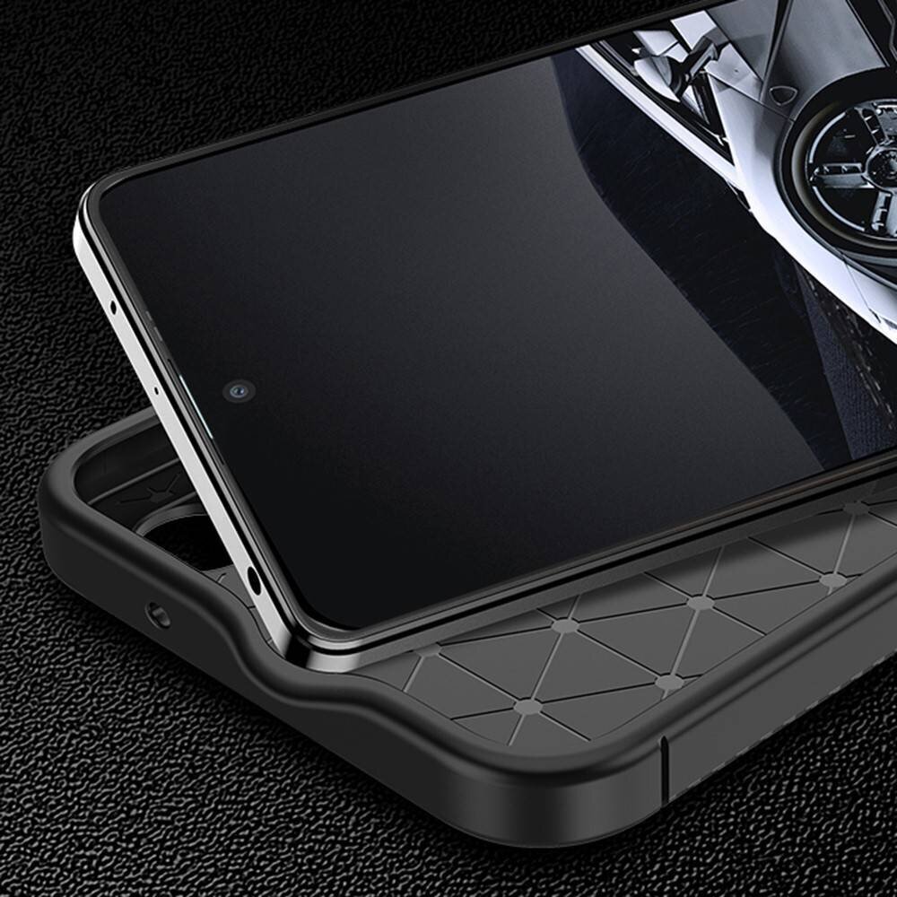 Nexeri Armored Carbon - Xiaomi Redmi Note 12 / POCO X5 5G , melns cena un informācija | Telefonu vāciņi, maciņi | 220.lv