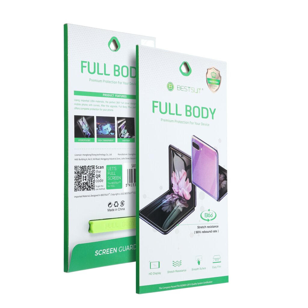 Ekrāna aizsargs Bestsuit Full Body- Samsung Galaxy Z Flip 3 цена и информация | Ekrāna aizsargstikli | 220.lv