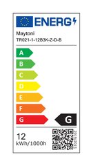 Maytoni Технический трековый светильник Focus Zoom TR021-1-12B3K-Z-D-B черный цена и информация | Монтируемые светильники, светодиодные панели | 220.lv